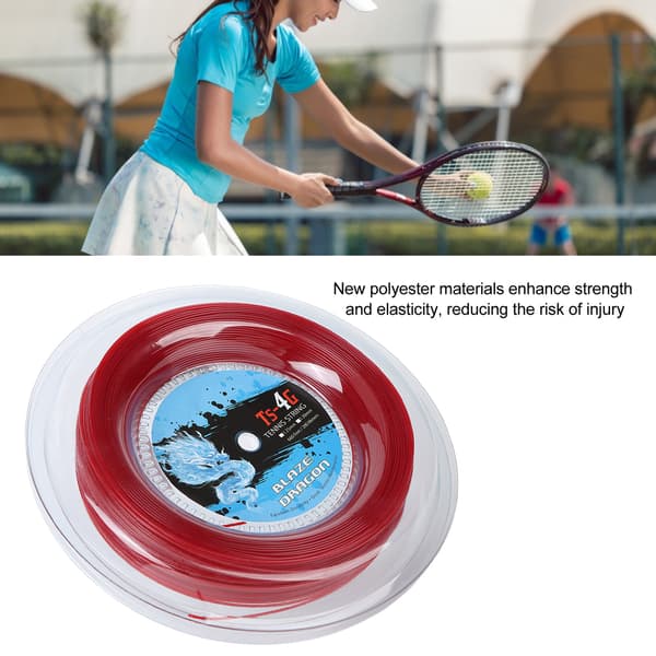 TS 4G 200m Tennislanka Kelo, Polyesteri, Punainen, 1.25mm