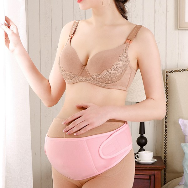 Maternity Support Belt Stress Pain Relief Breathable Women Pregnancy Corset BellybandPink L