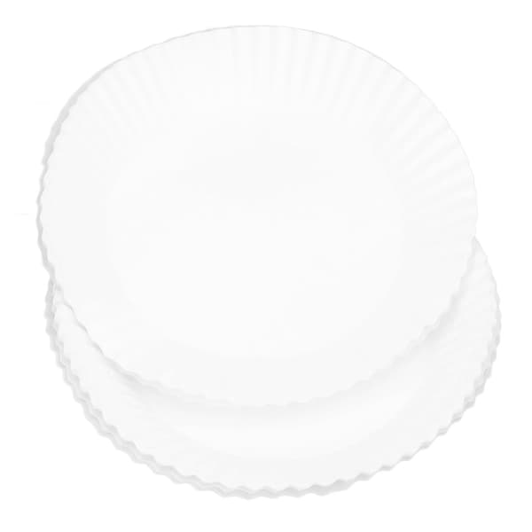 50 st engångspappersfoder Non Stick Fritösoljepapper Bakfritöspappersfoder för dessertbutik Stor vit 20 cm / 7,9 tum 0.5
