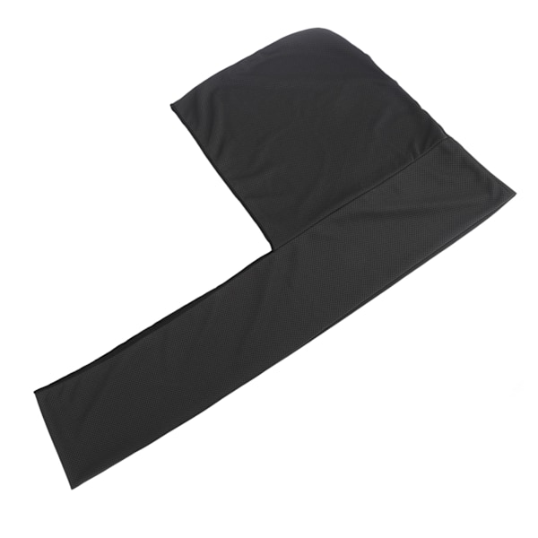 Øjeblikkelig kølende U-formet hættehåndklæde - mikrofiber, åndbar, solbeskyttelse, sort