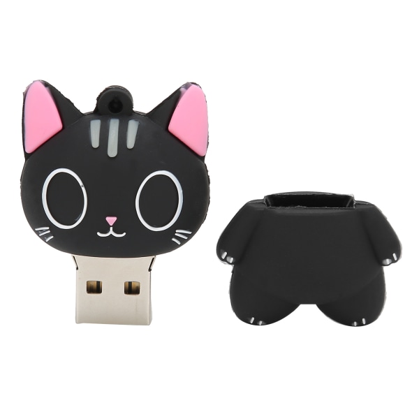 Cute Cartoon Cat USB-muistitikku - 32 Gt tallennustilaa datalle, kuville, musiikille, elokuville