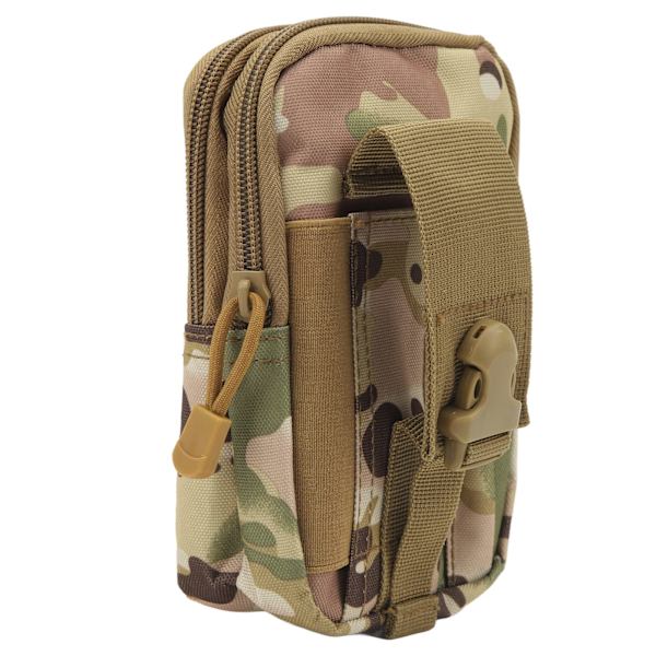 Praktisk midjepaket med flera fickor för löpning, cykling och resor - CP Camouflage