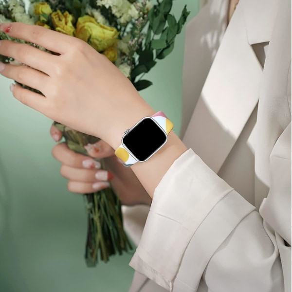 Elegantti vedenpitävä silikoniranneke Apple Watch Series 8/7/6 - 42mm/44mm/45mm