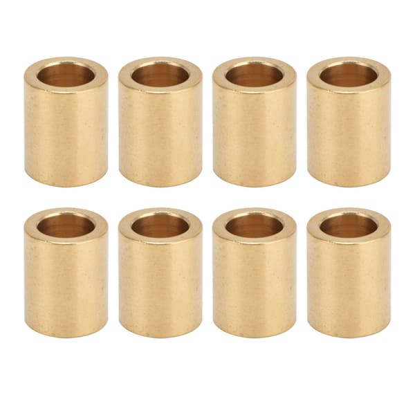 Selvsmørende Messinghylster 8 mm x 12 mm x 15 mm - Sæt af 8