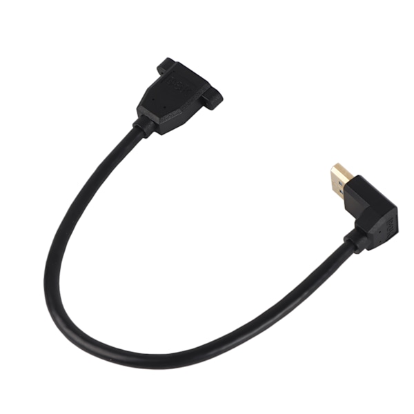 DisplayPort Han til DisplayPort Hun Understøtter 8K ved 60HZ 4K ved 120HZ 90° Albue DisplayPort 1.4 Kabel 0,3 meter til Skærm