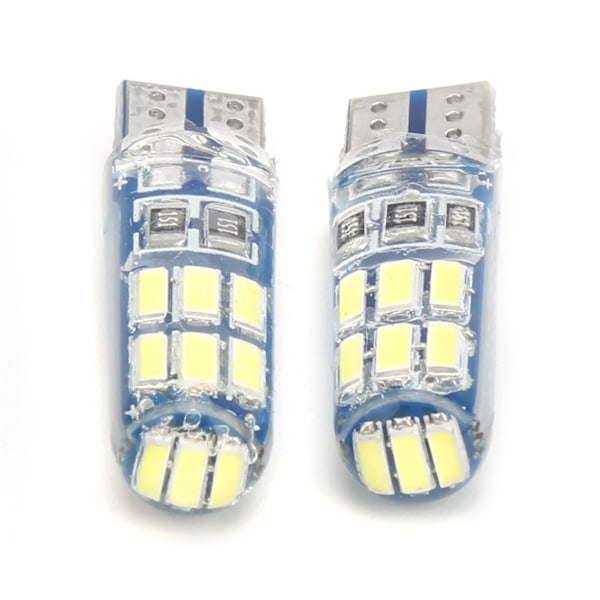 2 stk Auto Kile Klaringslys Blinkende Strobe Vanntett RGB Liten Lampe Pære Hvit