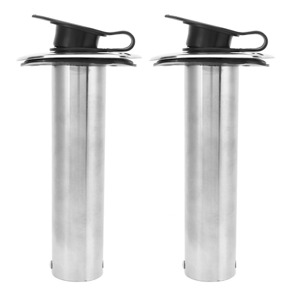 Vavanpidike veneeseen - ruostumaton teräs, UV PVC-vuoraus, 90° laippakiinnitys (2 kpl)