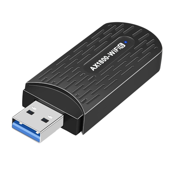 USB WiFi-adapter USB3.0 AX1800Mbps 2.4GHz 5Ghz Högförstärkningsantenn MU MIMO Plug and Play WiFi-dongel för kontor och resor