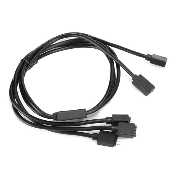 3PIN 5V ARGB Splitterkabel Vifteadapterkabel LED Strip Koblingskabel WireARGB 1‑til‑3