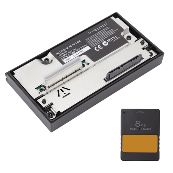 För PS2 HDD Adapter Professionell SATA Nätverksadapter med 8MB FMCB V1.966 Minneskort för PS2