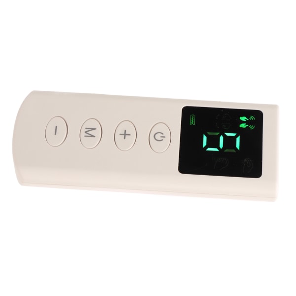 Kompakt muskelstimulator for smertelindring - 4 moduser, 9 intensitetsnivåer, elektronisk pulsmassasje med 8 elektroder og oppbevaringsveske