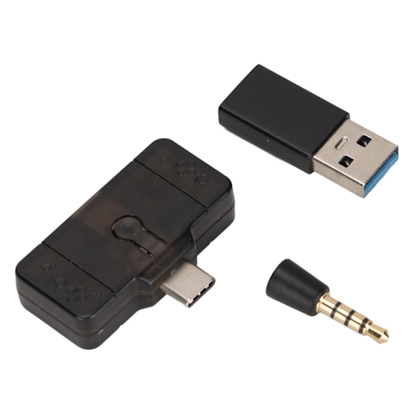 HS‑SW287 Bluetooth-lähetin Monitoiminen Langaton Type C Bluetooth-sovitin PS4:lle PC:lle Musta