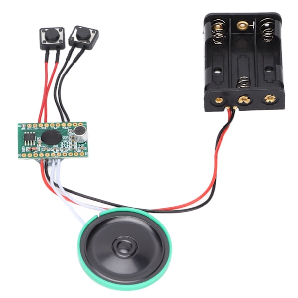 4 Minuters Ljudmodul Knappkontroll DIY Musik Ljud Tal Inspelningsbart Chip för DIY Ljudkort Julklappsaskar