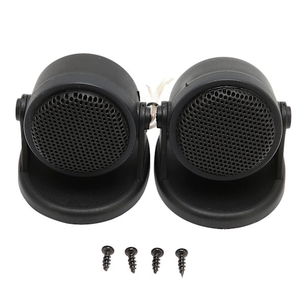 2 stk. Dome Tweeter Bil Audio Højttaler Sort 20W Højttaler Universal til Bil