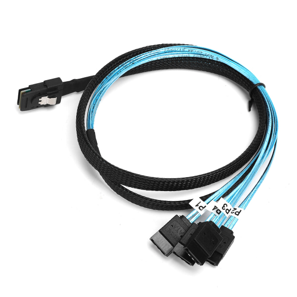 Mini SAS 36 pins hann SFF-8087 til 4 SATA 7 pins hunkabel Mini SAS verts intern kabel