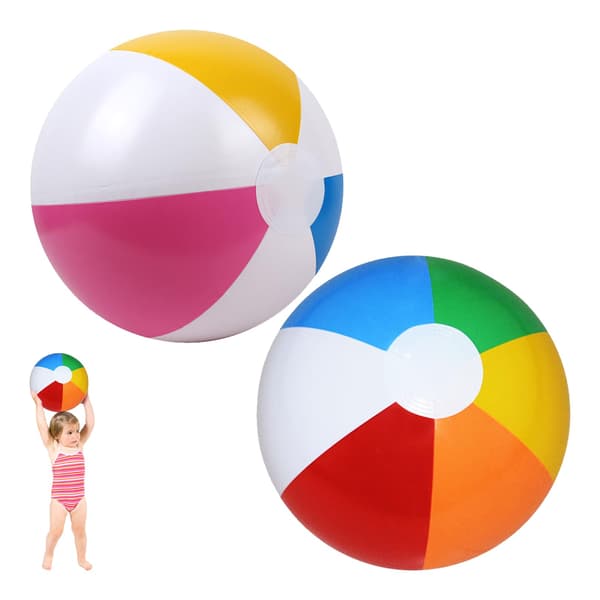 Sæt med 2 oppustelige poolbolde, børnebolde, oppustelige badebolde, store badebolde 40 cm, oppustelige vandbolde, poollegetøj, fester