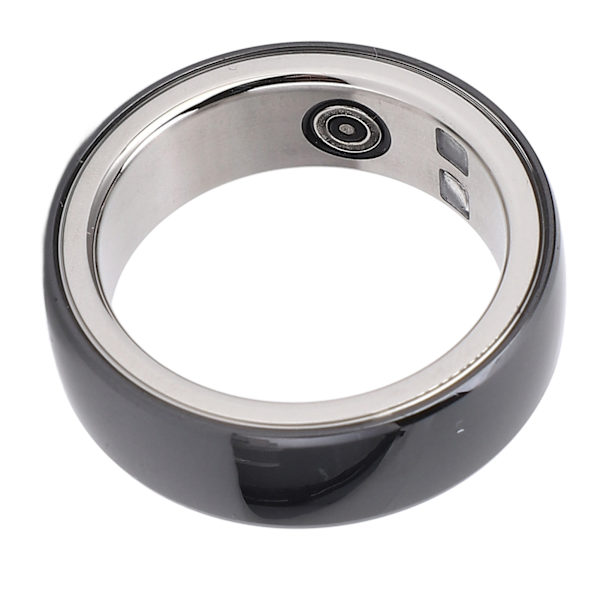 Smart Health Ring - Bluetooth Sundhedstracker med Blodiltmætningsovervågning og Skridttælling - Vandafvisende, Genopladelig og Bærbar - Størrelse 22
