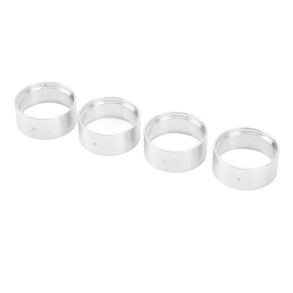 4st Intern Beadlock Ring Lättvikt RC 1.0in Beadlock Fälg RC Beadlock Hjulring för Axial Scx24 1/24 Silver