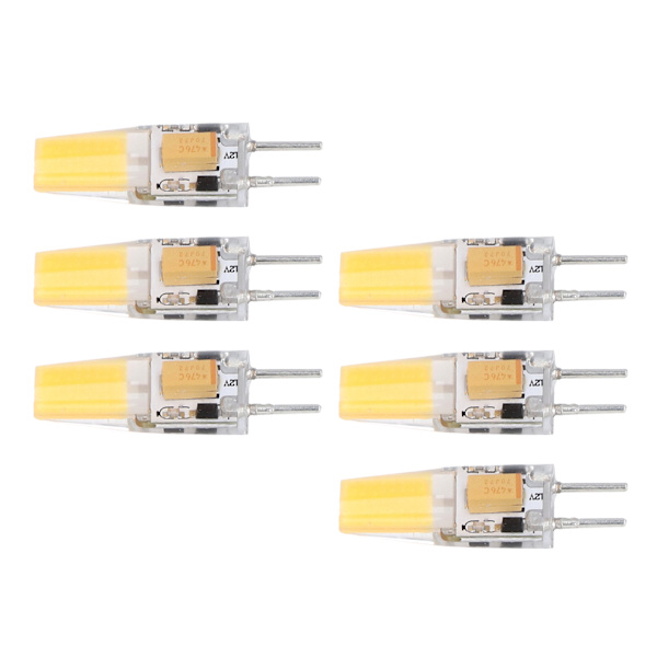 6 kpl GY6.35-polttimoa 5 W AC DC12V COB-lamppu energiansäästöinen silikoninen kattolamppu olohuoneeseen