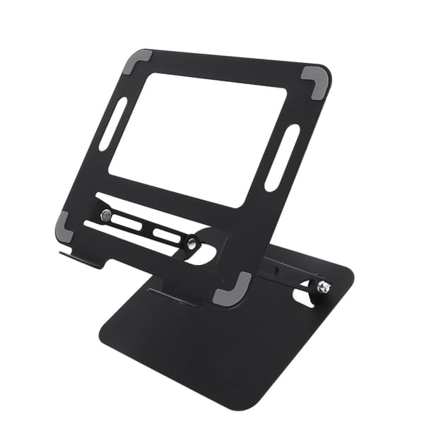Fällbart Laptopställ Höjdjusterbart Kolstål Notebook Riser Hållare Laptop Riser för Skrivbord Svart