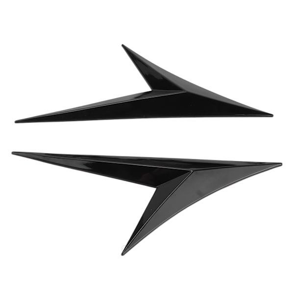 Universal Gloss Black Gummi Stänkskärm Luftventil Trim Sticker