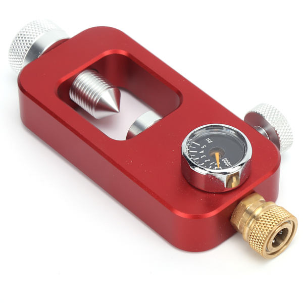 DIDEEP Scuba Adapter til dykkerudstyr Stor flaske til lille flaske 8MM Manometer 0.5L 1LRød