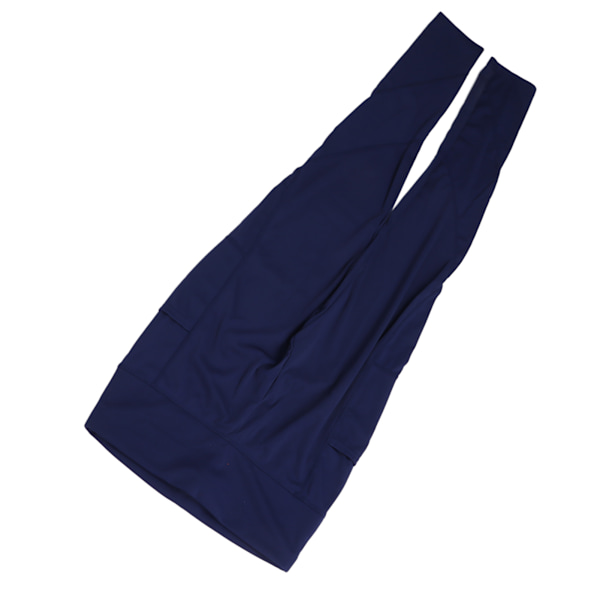 Marineblå højtaljede rumpe-løftende Leggings til kvinder - størrelse L, perfekt til træning og løb