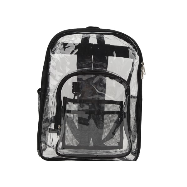 Vandtæt gennemsigtig PVC-rygsæk til skole, arbejdsplads og rejser