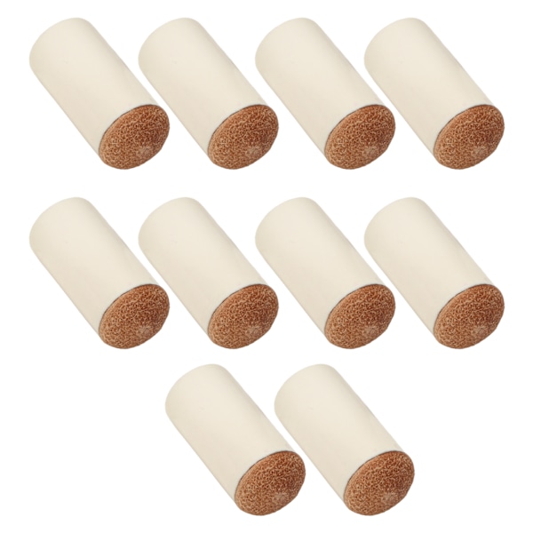 Pool Cue Tip Cover - 10 kpl - Ruskea - Vahva suoja - Kestävä - Kompakti ja kevyt - Biljardi-kepin pääsuoja poolin ystäville - 12mm/0.5in
