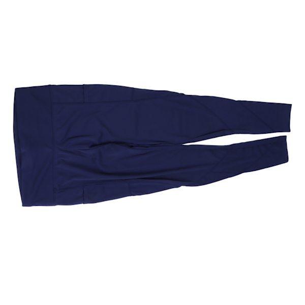 Marineblå højtaljede rumpe-løftende Leggings til kvinder - størrelse L, perfekt til træning og løb