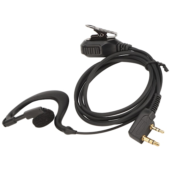Toveisradio Ørepropp Universal K Hode 2 Pin Elektroplettering Walkie Talkie Headset med Mikrofon 2 stk Sett