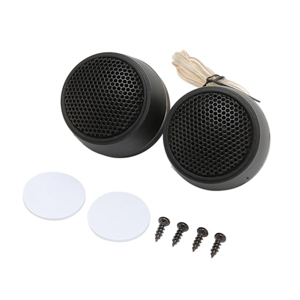 2 stk. Dome Diskant 10W 4 Ohm Høy Sensitivitet Flott Lydkvalitet Høyttaler for Bil Lydanlegg