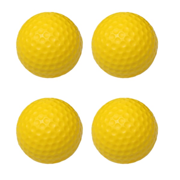 PU Mjuka Enlager Golfträningbollar för Inomhusövning - Gul (20-pack)