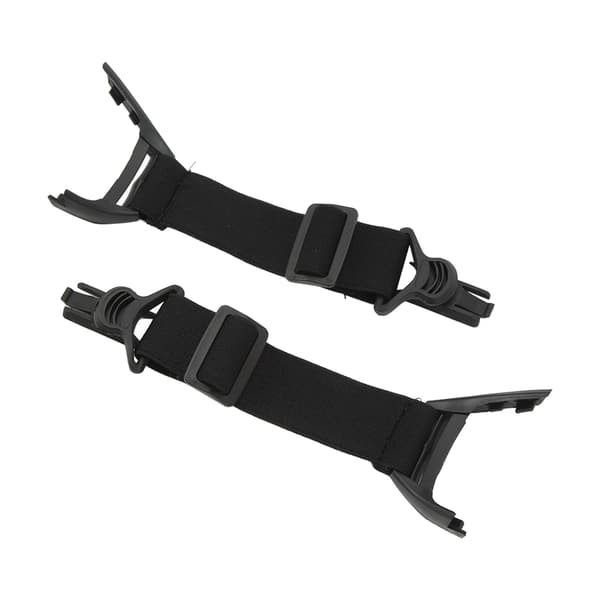 2 st Hunting Goggle Strap Stretchable Bekväm Hunting Goggle Elastiskt Band för Fast Rail Svart