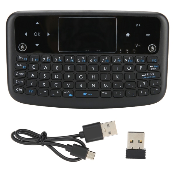 A36 Mini Wireless Keyboard Fjernbetjening Mus Touchpad Keyboard til Android TV Box