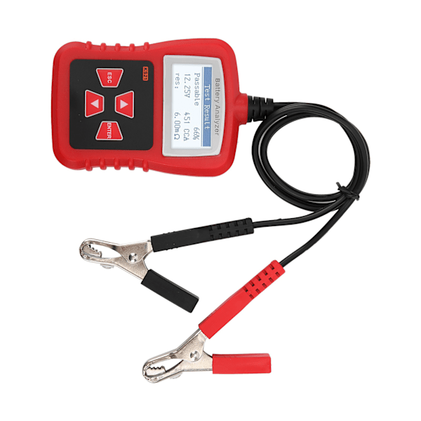 12V Batteritester til biler og motorcykler