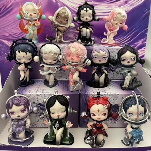 POP MART SKULLPANDA Voice Series Rörlig Docka Blind Box Heminredning Gåva 7