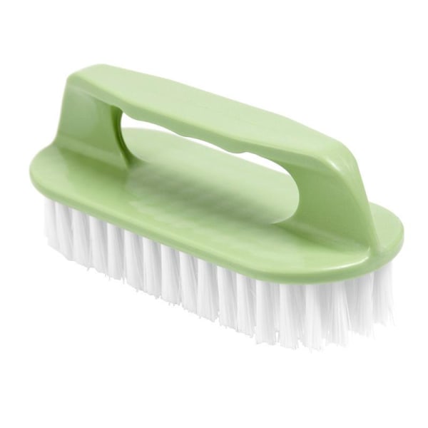Holdbar blød plastik multifunktionel rengøringsskrubbebørste til tøj, sko, sengetøj - Grøn
