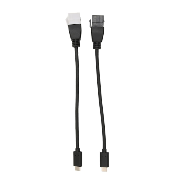 2kpl Tyyppi C Uros-Naarasliitin Uros-Naaras 5Gbps Nopea Plug and Play ABS Tyyppi C Uros-Naarasadapteri