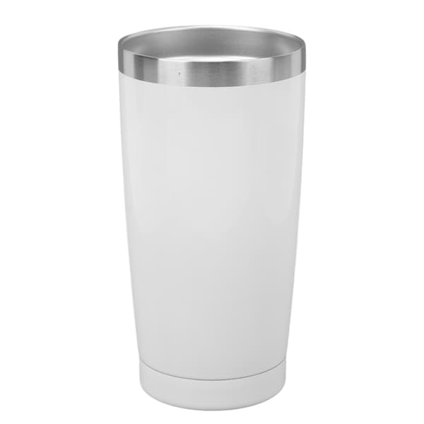 20oz Isolerende Kaffebeger i Rustfritt Stål Holder Kald Varmt Isolerende Vannflaske i Rustfritt Stål Hvit