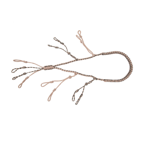 Bärbar Paracord Duck Hunting Lanyard med 12 Calls - Grey Khaki CP Camouflage