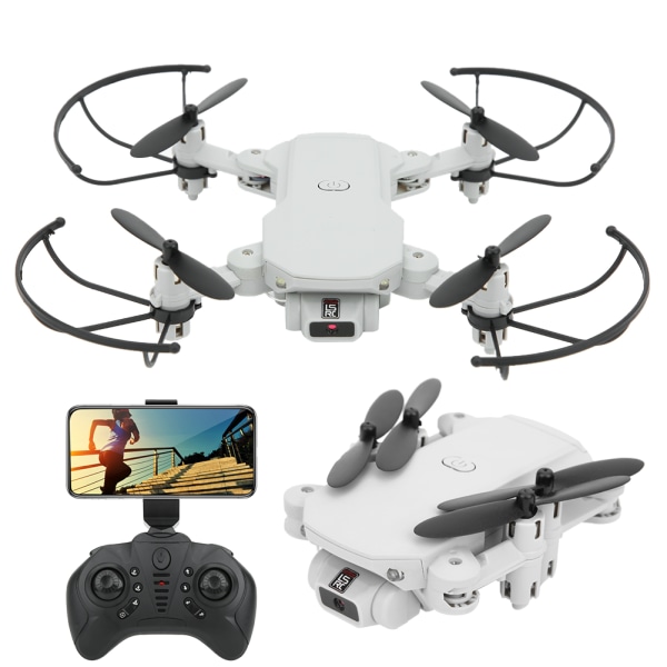 Mini Folding Drone High Definition Kamera Profesjonelt WIFI RC Drone QuadcopterWhite 4K
