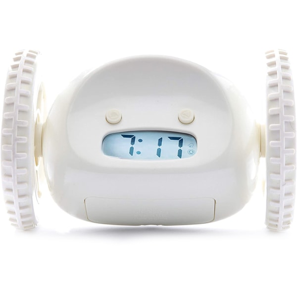 Rullande väckarklocka för tunga sovandes - Clocky Robot Clock, perfekt för vuxna och barn i sovrummet