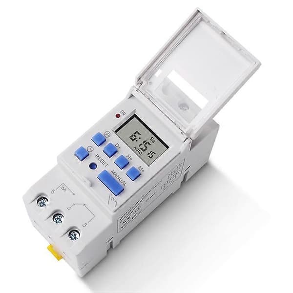 (Ny) Multifunktionel Ugentlig Programmerbar Elektronisk Timer (Hvid) White