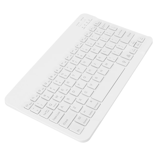 Mini Trådlöst Tangentbord Bärbart Mini Trådlöst RGB Bakgrundsbelyst Lätt Anslutning Bärbart Tangentbord för Telefon Surfplatta Laptop Vit