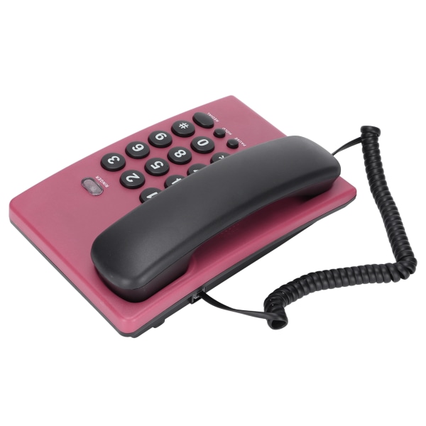 KXT504 Kotilangallinen multi akkuton langallinen puhelin kaksoismagneettiluurilla toimistohotelliin (Rose Red)