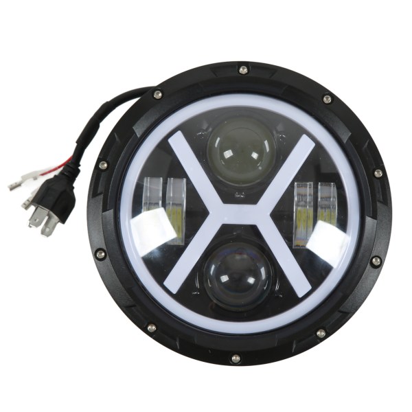 Motorsykkel LED-frontlykt - Vanntett, 2000LM, Universal Passform, Hvit Gul belysning