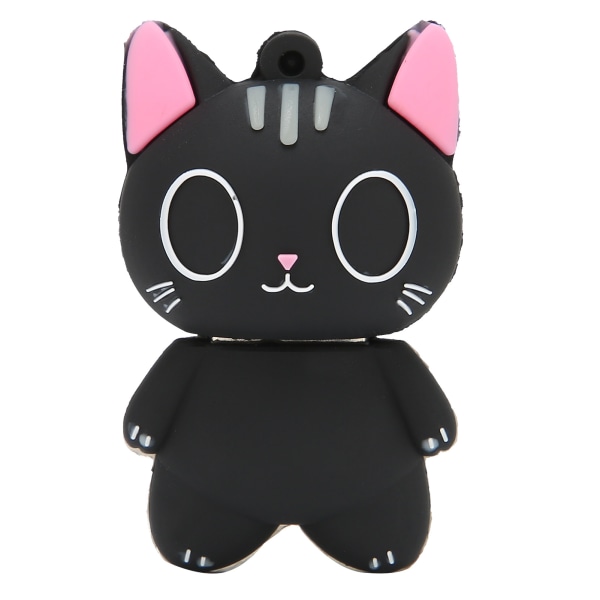 Cute Cartoon Cat USB-flash-stasjon - 32 GB lagringsplass for data, bilder, musikk, filmer