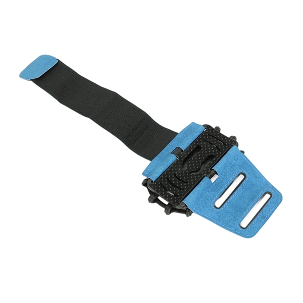 Mobiltelefonhållare för löpning Armband 360 Grader Rotera Smart Telefon Armband med Hörlurar Datakabel Lagringsskikt Vitality Blå Stor