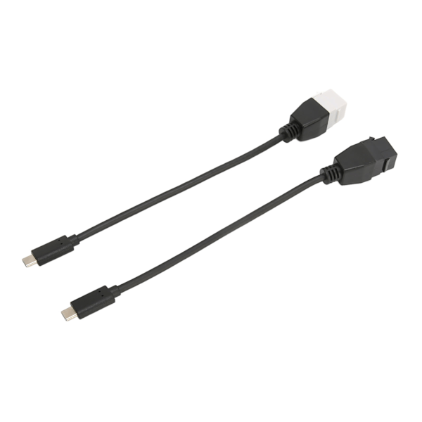 2kpl Tyyppi C Uros-Naarasliitin Uros-Naaras 5Gbps Nopea Plug and Play ABS Tyyppi C Uros-Naarasadapteri